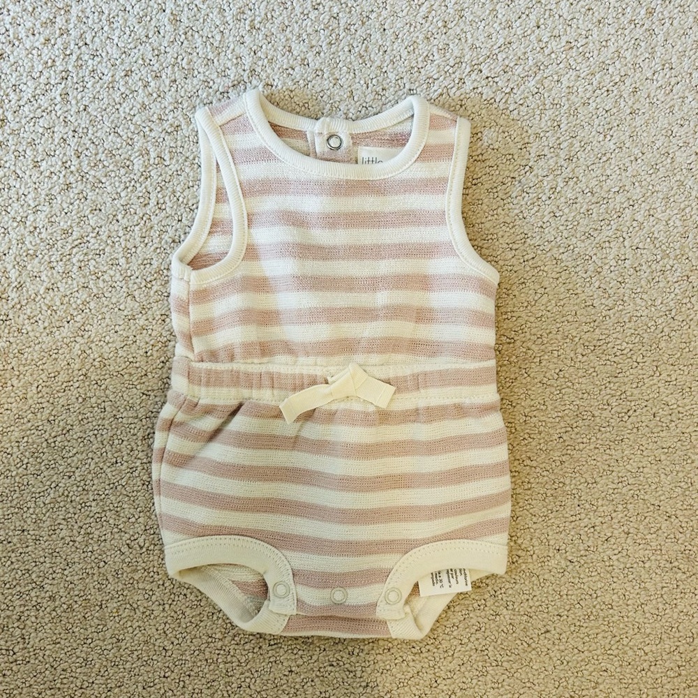 Little Planet by Carter’s Newborn Girl Striped Romper